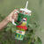 Suriname Christmas Tumbler With Handle Lesser Kiskadee With White Jungle Geranium - Wonder Print Shop