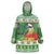 Suriname Christmas Wearable Blanket Hoodie Lesser Kiskadee With White Jungle Geranium