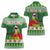 Suriname Christmas Women Polo Shirt Lesser Kiskadee With White Jungle Geranium - Wonder Print Shop