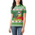 Suriname Christmas Women Polo Shirt Lesser Kiskadee With White Jungle Geranium - Wonder Print Shop