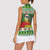 Suriname Christmas Women Sleeveless Polo Shirt Lesser Kiskadee With White Jungle Geranium - Wonder Print Shop