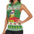 Suriname Christmas Women Sleeveless Polo Shirt Lesser Kiskadee With White Jungle Geranium - Wonder Print Shop