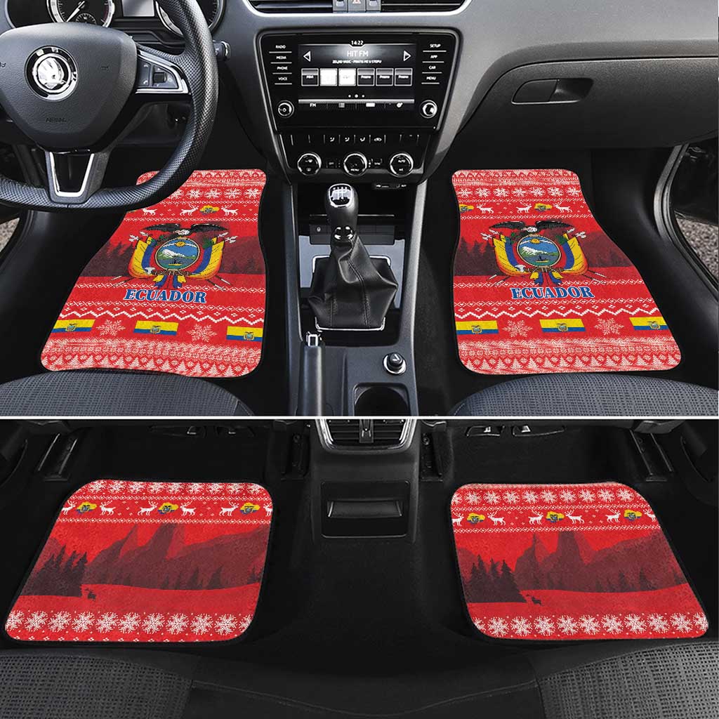 Ecuador Andean Condor Christmas Car Mats Dios Patria y Libertad - Wonder Print Shop