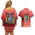 Ecuador Andean Condor Christmas Couples Matching Off Shoulder Short Dress and Hawaiian Shirt Dios Patria y Libertad - Wonder Print Shop