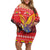 Ecuador Andean Condor Christmas Family Matching Off Shoulder Short Dress and Hawaiian Shirt Dios Patria y Libertad - Wonder Print Shop