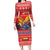 Ecuador Andean Condor Christmas Long Sleeve Bodycon Dress Dios Patria y Libertad - Wonder Print Shop