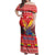 Ecuador Andean Condor Christmas Off Shoulder Maxi Dress Dios Patria y Libertad - Wonder Print Shop