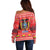 Ecuador Andean Condor Christmas Off Shoulder Sweater Dios Patria y Libertad - Wonder Print Shop