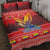 Ecuador Andean Condor Christmas Quilt Bed Set Dios Patria y Libertad - Wonder Print Shop