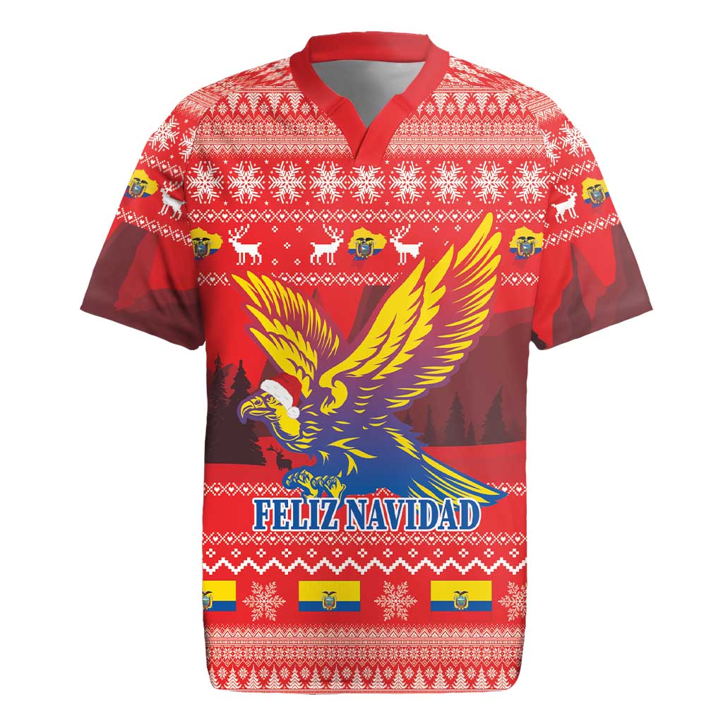 Ecuador Andean Condor Christmas Rugby Jersey Dios Patria y Libertad - Wonder Print Shop