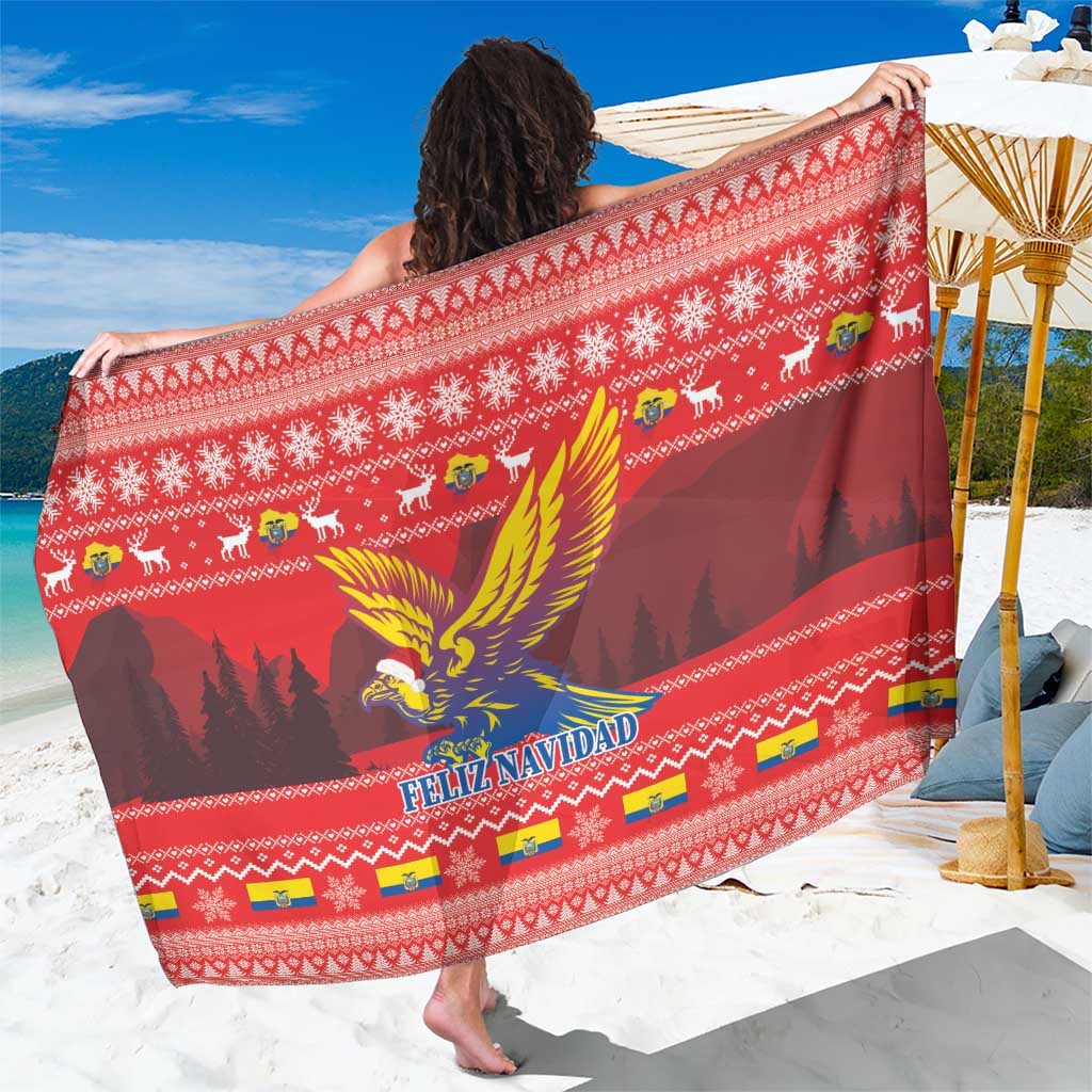 Ecuador Andean Condor Christmas Sarong Dios Patria y Libertad