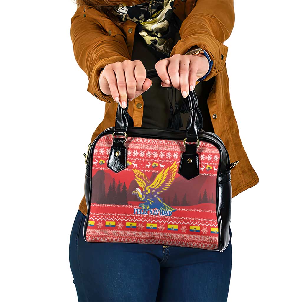 Ecuador Andean Condor Christmas Shoulder Handbag Dios Patria y Libertad