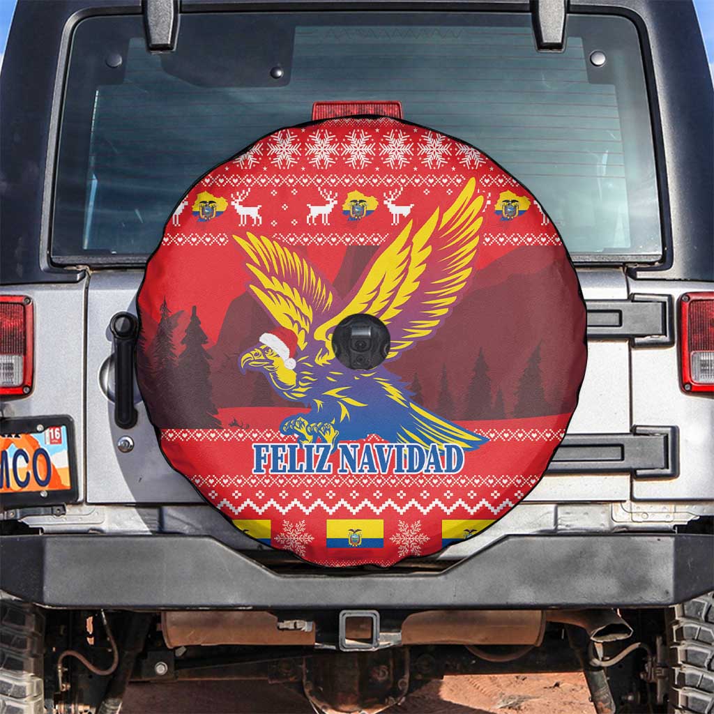 Ecuador Andean Condor Christmas Spare Tire Cover Dios Patria y Libertad - Wonder Print Shop