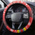 Ecuador Andean Condor Christmas Steering Wheel Cover Dios Patria y Libertad - Wonder Print Shop