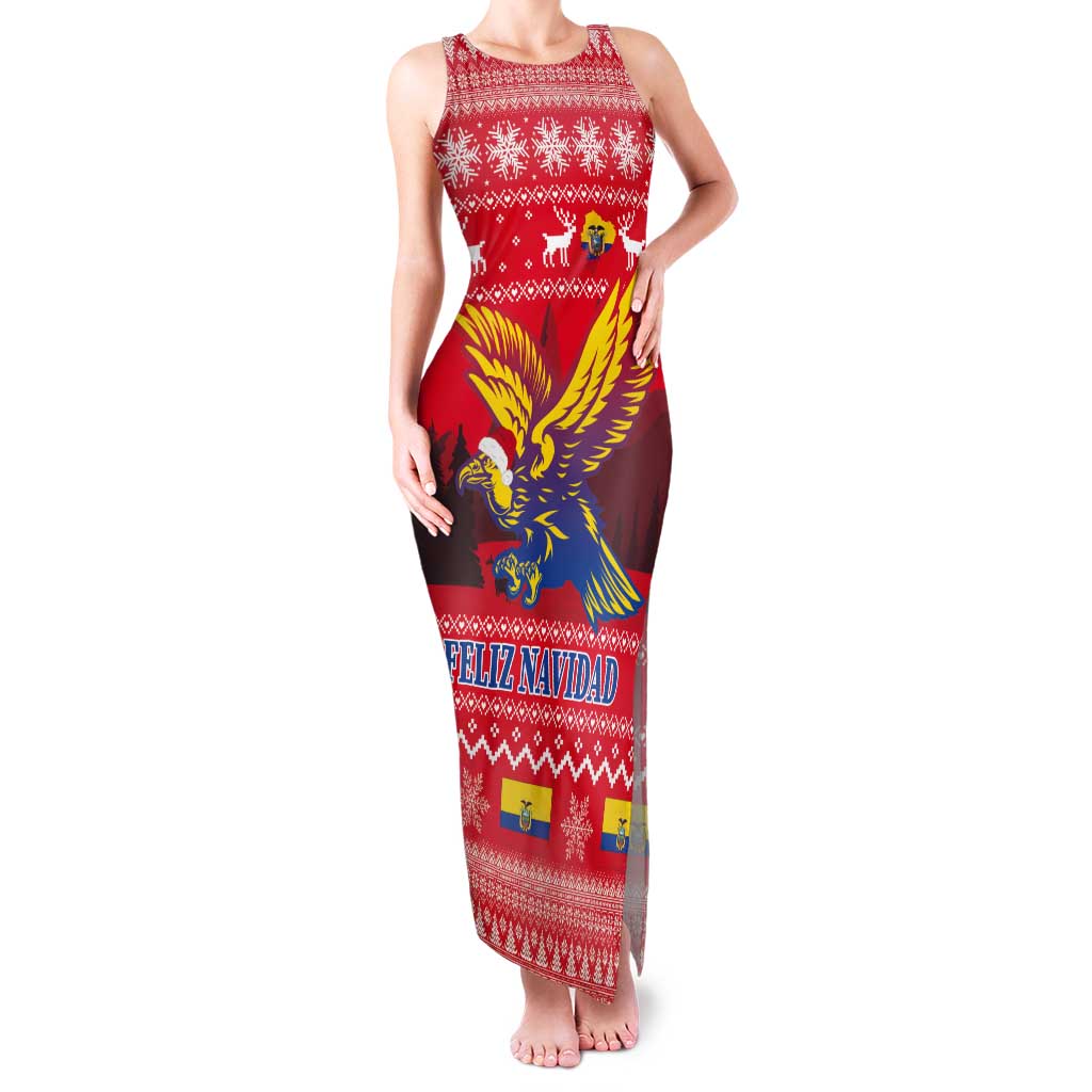 Ecuador Andean Condor Christmas Tank Maxi Dress Dios Patria y Libertad - Wonder Print Shop