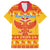 Montenegro Christmas Family Matching Puletasi and Hawaiian Shirt Double-headed Eagle With Christmas Pattern - Wonder Print Shop