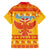 Montenegro Christmas Family Matching Puletasi and Hawaiian Shirt Double-headed Eagle With Christmas Pattern - Wonder Print Shop