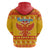 Montenegro Christmas Zip Hoodie Double-headed Eagle With Christmas Pattern - Wonder Print Shop