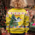 Moldova Christmas Kid Ugly Christmas Sweater White Stork Santa With Christmas Tree - Wonder Print Shop