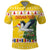 Moldova Christmas Polo Shirt White Stork Santa With Christmas Tree - Wonder Print Shop