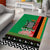 Zambia Christmas Area Rug One Zambia One Nation With Kente Pattern - Wonder Print Shop