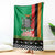 Zambia Christmas Blanket One Zambia One Nation With Kente Pattern