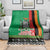 Zambia Christmas Blanket One Zambia One Nation With Kente Pattern