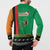 Zambia Christmas Button Sweatshirt One Zambia One Nation With Kente Pattern - Wonder Print Shop