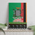 Zambia Christmas Canvas Wall Art One Zambia One Nation With Kente Pattern - Wonder Print Shop