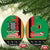 Zambia Christmas Ceramic Ornament One Zambia One Nation With Kente Pattern - Wonder Print Shop