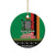 Zambia Christmas Ceramic Ornament One Zambia One Nation With Kente Pattern - Wonder Print Shop