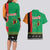 Zambia Christmas Couples Matching Long Sleeve Bodycon Dress and Hawaiian Shirt One Zambia One Nation With Kente Pattern - Wonder Print Shop