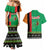 Zambia Christmas Couples Matching Mermaid Dress and Hawaiian Shirt One Zambia One Nation With Kente Pattern - Wonder Print Shop