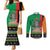 Zambia Christmas Couples Matching Mermaid Dress and Long Sleeve Button Shirt One Zambia One Nation With Kente Pattern