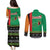 Zambia Christmas Couples Matching Puletasi and Long Sleeve Button Shirt One Zambia One Nation With Kente Pattern - Wonder Print Shop