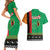 Zambia Christmas Couples Matching Short Sleeve Bodycon Dress and Hawaiian Shirt One Zambia One Nation With Kente Pattern - Wonder Print Shop