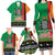 Zambia Christmas Family Matching Long Sleeve Bodycon Dress and Hawaiian Shirt One Zambia One Nation With Kente Pattern - Wonder Print Shop