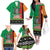 Zambia Christmas Family Matching Off The Shoulder Long Sleeve Dress and Hawaiian Shirt One Zambia One Nation With Kente Pattern - Wonder Print Shop