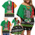 Zambia Christmas Family Matching Off Shoulder Short Dress and Hawaiian Shirt One Zambia One Nation With Kente Pattern - Wonder Print Shop