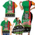 Zambia Christmas Family Matching Short Sleeve Bodycon Dress and Hawaiian Shirt One Zambia One Nation With Kente Pattern - Wonder Print Shop