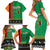 Zambia Christmas Family Matching Short Sleeve Bodycon Dress and Hawaiian Shirt One Zambia One Nation With Kente Pattern - Wonder Print Shop