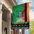 Zambia Christmas Garden Flag One Zambia One Nation With Kente Pattern - Wonder Print Shop