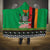 Zambia Christmas Hooded Blanket One Zambia One Nation With Kente Pattern