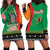 Zambia Christmas Hoodie Dress One Zambia One Nation With Kente Pattern - Wonder Print Shop