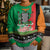 Zambia Christmas Kid Ugly Christmas Sweater One Zambia One Nation With Kente Pattern - Wonder Print Shop