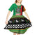 Zambia Christmas Kid Short Sleeve Dress One Zambia One Nation With Kente Pattern - Wonder Print Shop