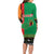 Zambia Christmas Long Sleeve Bodycon Dress One Zambia One Nation With Kente Pattern - Wonder Print Shop