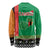 Zambia Christmas Long Sleeve Shirt One Zambia One Nation With Kente Pattern - Wonder Print Shop