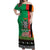 Zambia Christmas Off Shoulder Maxi Dress One Zambia One Nation With Kente Pattern - Wonder Print Shop