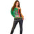 Zambia Christmas Off Shoulder Sweater One Zambia One Nation With Kente Pattern - Wonder Print Shop